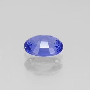 Tanzanite violet naturelle coupe ovale, 0,77 ct, VVS