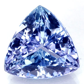 Tanzanite Violet Bleu naturelle Trillion, 1.25 ct, VVS-VS
