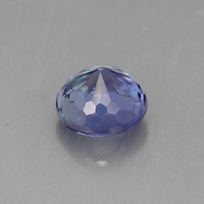 Tanzanite bleue naturelle coupe roude, 1,50 ct, VVS-VS
