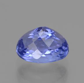 Tanzanite bleue naturelle coupe ovale, 1,55 ct, VS