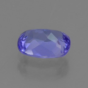 Tanzanite violet naturelle coupe coussin, 1,34 ct, VVS-VS