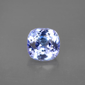 Tanzanite bleue naturelle coupe coussin, 1,48 ct, VS
