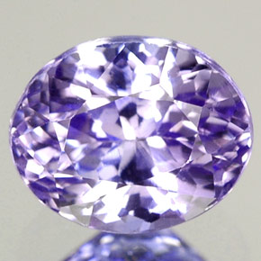 Tanzanite bleue naturelle coupe ovale, 1,67 ct, VVS-VS