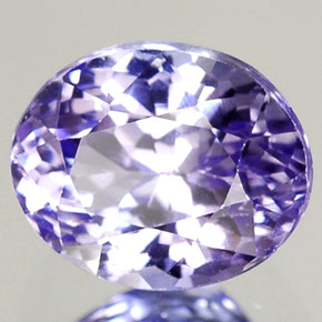Tanzanite bleue naturelle coupe ovale, 1,67 ct, VVS-VS