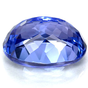 Tanzanite bleue naturelle coupe ovale, 5,08 ct, IF
