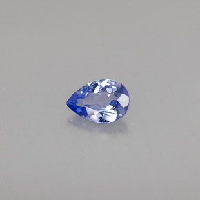Tanzanite Violet Bleu naturelle En forme de poire, 0.26 ct, VVS-VS