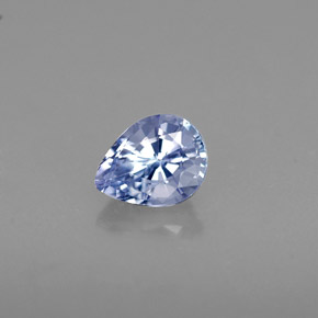 Tanzanite bleue naturelle en forme de poire, 0,52 ct, VVS