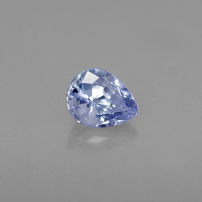Tanzanite bleue naturelle en forme de poire, 0,52 ct, VVS