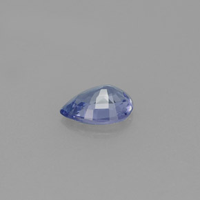 Tanzanite Violet Bleu naturelle En forme de poire, 0.54 ct, VVS-VS