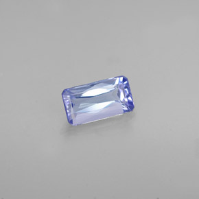 Tanzanite Violet Bleu naturelle Taille émeraude, 0.74 ct, VVS