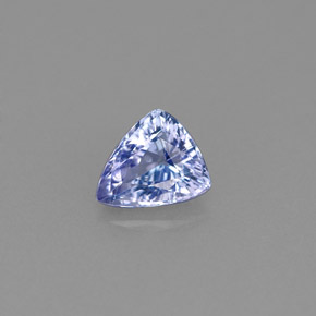 Tanzanite bleue naturelle trillion, 0,68 ct, VVS-VS