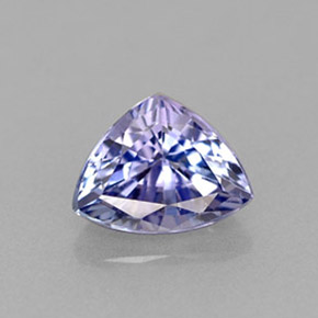 Tanzanite bleue naturelle trillion, 0,57 ct, VVS