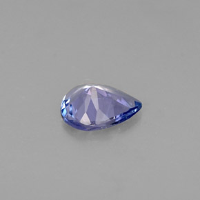 Tanzanite bleue naturelle en forme de poire, 0,24 ct, VVS