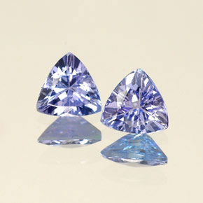 Achetez naturel ct Violet Bleu Tanzanite gems, Trillion, En provenance Tanzanie chez GemSelect. En stock, livraison internationale!