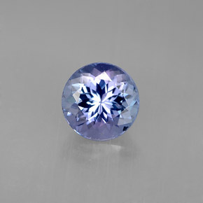 Tanzanite violet naturelle coupe roude, 1,75 ct, VVS-VS