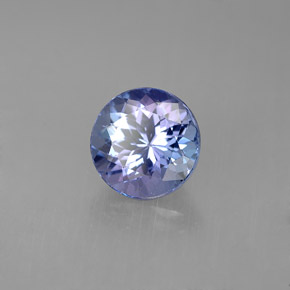 Tanzanite violet naturelle coupe roude, 1,75 ct, VVS-VS