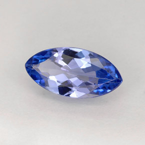 Tanzanite bleue naturelle marquise, 1,02 ct, VVS