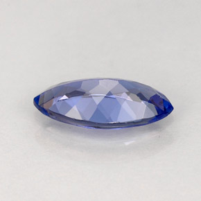Tanzanite bleue naturelle marquise, 1,02 ct, VVS
