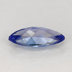 Tanzanite violet bleu naturelle marquise, 1,19 ct, VVS