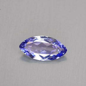 Tanzanite bleue naturelle marquise, 1,03 ct, VVS