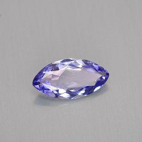 Tanzanite bleue naturelle marquise, 1,03 ct, VVS