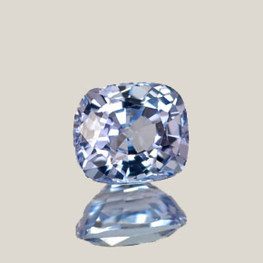 Tanzanite bleue naturelle coupe coussin, 0,80 ct, VVS