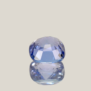 Tanzanite bleue naturelle coupe coussin, 0,70 ct, VVS