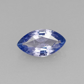 Tanzanite bleue naturelle marquise, 0,78 ct, VS