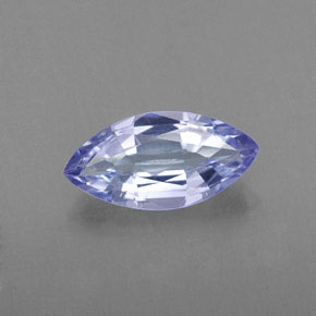 Tanzanite bleue naturelle marquise, 0,76 ct, VS