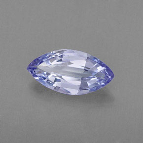 Tanzanite bleue naturelle marquise, 0,76 ct, VS