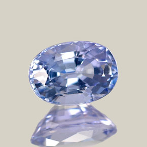 Tanzanite Violet Bleu naturelle Coupe ovale, 0.92 ct, VVS