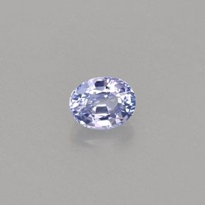 Tanzanite bleue naturelle coupe ovale, 0,60 ct, VVS