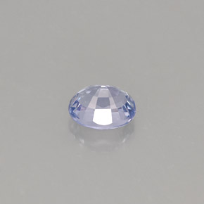 Tanzanite bleue naturelle coupe ovale, 0,60 ct, VVS