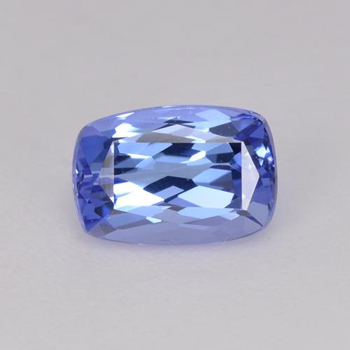 Tanzanite bleue naturelle coupe coussin, 0,99 ct, VVS-VS