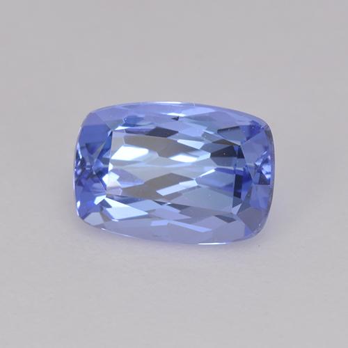 Tanzanite bleue naturelle coupe coussin, 0,99 ct, VVS-VS