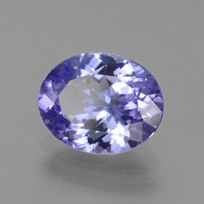 Tanzanite violet naturelle coupe ovale, 2,30 ct, VVS-VS