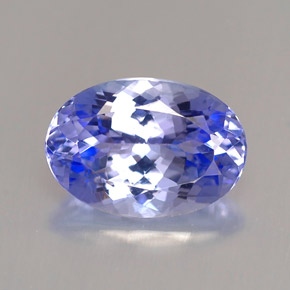Tanzanite bleue naturelle coupe ovale, 2,24 ct, VVS-VS