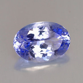 Tanzanite bleue naturelle coupe ovale, 2,24 ct, VVS-VS