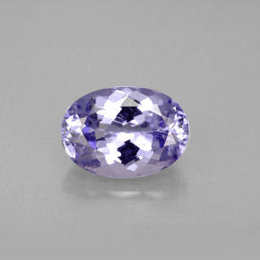 Tanzanite violet naturelle coupe ovale, 2,46 ct, VS