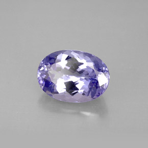 Tanzanite violet naturelle coupe ovale, 2,46 ct, VS