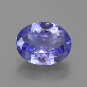 Tanzanite bleue naturelle coupe ovale, 2,12 ct, VVS-VS