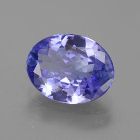 Tanzanite bleue naturelle coupe ovale, 2,12 ct, VVS-VS