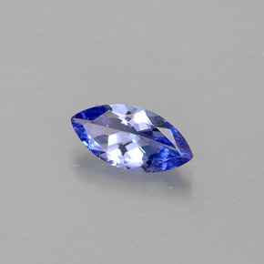 Tanzanite bleue naturelle marquise, 0,39 ct, VVS-VS