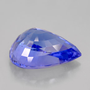Tanzanite bleue naturelle en forme de poire, 11,73 ct, VVS-VS