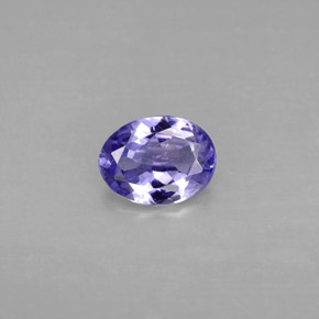 Tanzanite Violet bleuâtre naturelle Coupe ovale, 1.05 ct, VVS-VS