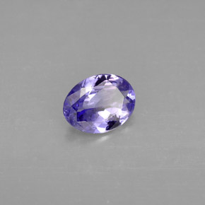 Tanzanite Violet bleuâtre naturelle Coupe ovale, 1.05 ct, VVS-VS