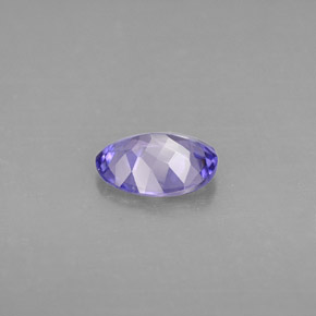 Tanzanite Violet bleuâtre naturelle Coupe ovale, 1.05 ct, VVS-VS