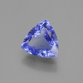 Tanzanite bleue naturelle trillion, 1,19 ct, VVS-VS