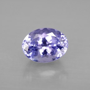 Tanzanite violet naturelle coupe ovale, 2,00 ct, VVS-VS
