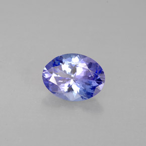 Tanzanite bleue naturelle coupe ovale, 1,00 ct, VVS-VS